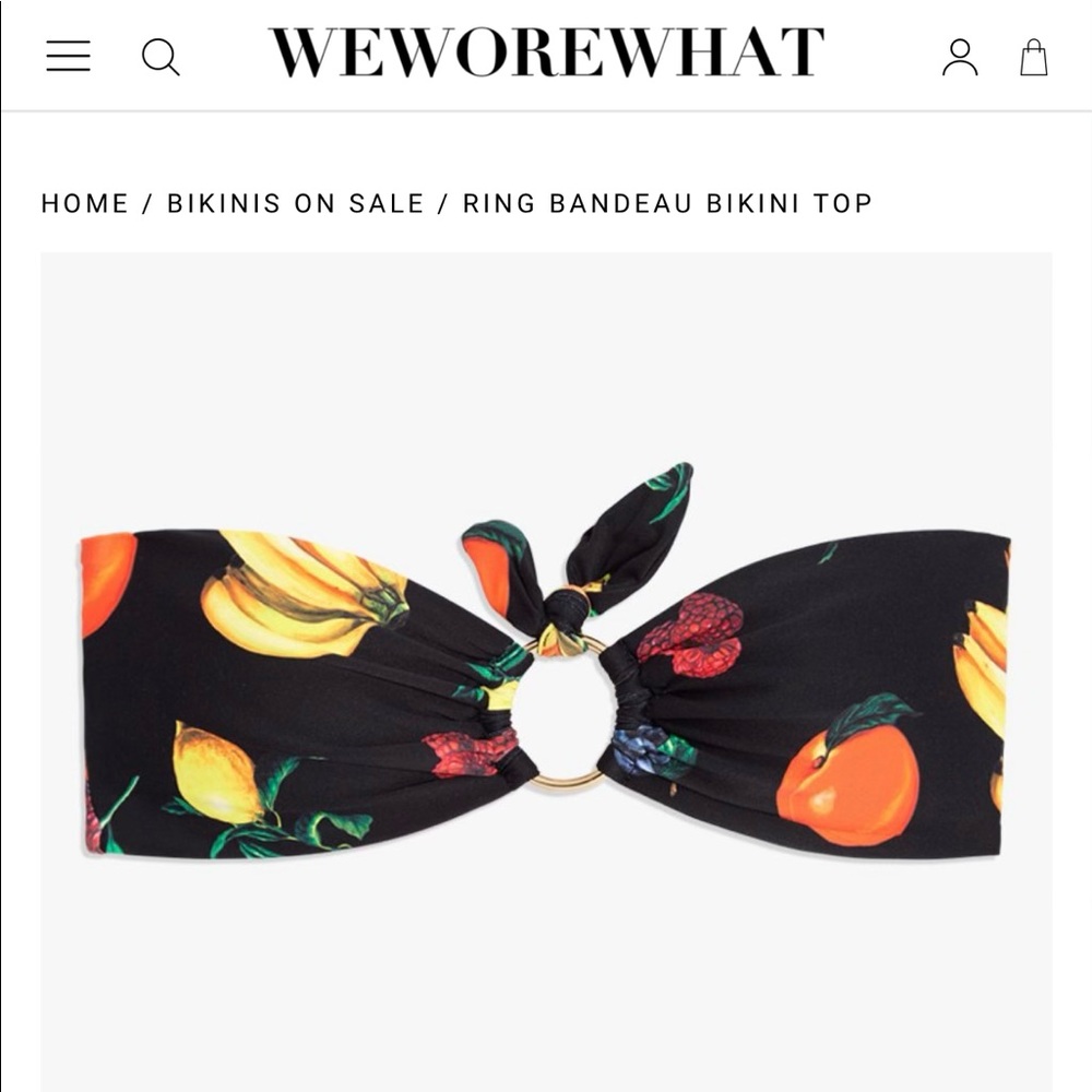 Ring Bandeau Swim Suit Top